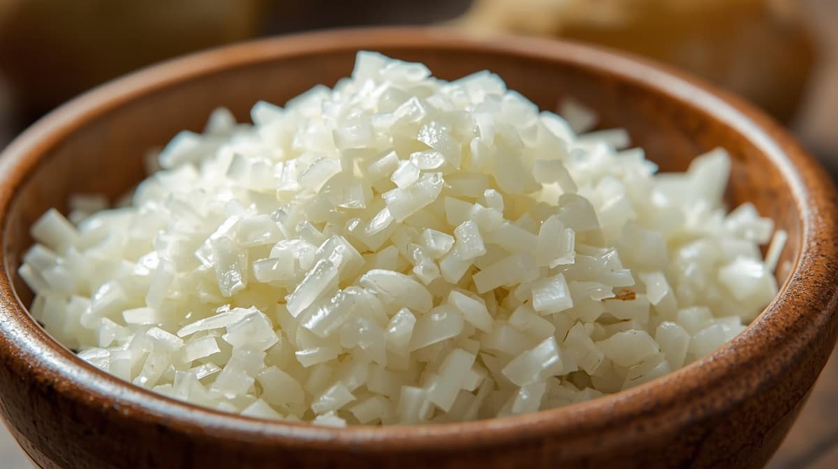 White onion minced
