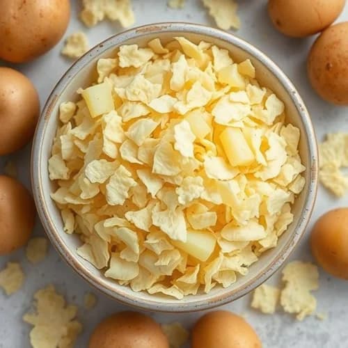 Dehydrated potato flakes