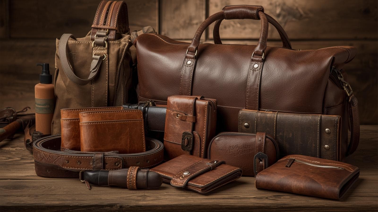 Assorted Leather Goods Collection: Bags, Totes, Backpacks, Accessories